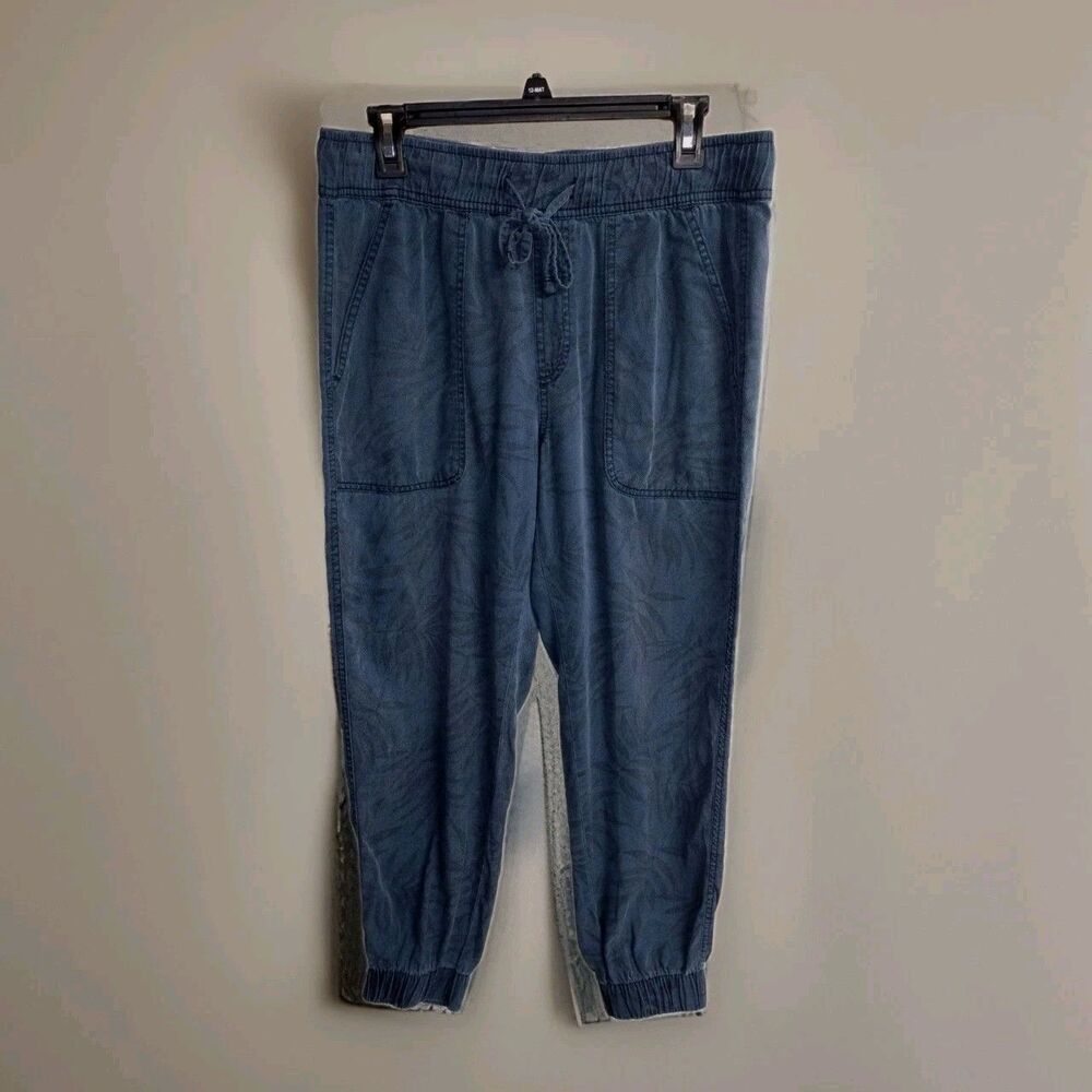 ORVIS The Perfect Travel Pant Women's Size M Tencel Jogger Blue Bay Leaves